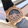 Richardmill Relógios de pulso de enrolamento automático extra plano Swiss Made RM63-01 Rose Gold masculino moda lazer esportes máquinas conjunto de relógios GE10 W WN-98KK