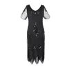 Casual Dresses Linen Dress With Pockets For Women Vintage 1920s Flapper Tassel Great Evening Party Midi