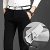 Gürtel Hohe Qualität Casual Brief Slide Schnalle Designer Männer Echtes Leder Weiß Junge Jungen Cowboy Ceinture Homme