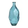 Vaser 24 "Tall Spanish Botthals Teal Återvunnet Glass Vase godsfritt rum Ornament för heminredningar Levande blomkrukor