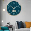 Relojes de pared Reloj LED grande Mecanismo Digital silencioso moderno Relojes nórdicos Decoración del hogar Fecha Dormitorio Decoración de la sala de estar