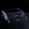 Storage Boxes Rug Bags Clear Cosmetic Transparent Brush Box Cosmetics Jewelry Makeup Lipstick Sweater Holders For Closet Organizer