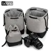 BOONA Mirrorless Camera Bag Custodia con coulisse Cuciture Design Custodia impermeabile per obiettivo Po per Canon Sony Pentax 240104