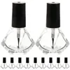 10 Stuks Sheer Nagellak Lege Fles Reizen Flessen Herbruikbare Houders Stand Borstel Abs Gel Container 240105