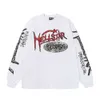Hellstar Records Crewneck Super Hot Instagram Même Style Tendance Long T-shirt Unisexe
