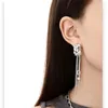 Dangle Earrings Eetit Square Tassel Long Hanging Drop For Women Inlaid Glass Vintage Imitation Pearls Exquisite Jewelry 2024