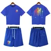 Trainingspakken voor heren T-shirtsets Street chic Casual ademende zomerpakken Tops ShortsBuitensportpakken Sportkleding Kwaliteitsset S-XL 6 kleuren