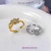 Tifannissm Hanger Ringen Best verkochte Verjaardag Kerstcadeau Nieuwe Micro Set Zirkoon Veelzijdige Stijl Ring Instagram Stijlvol en Eenvoudig Verstelbaar Met Originele Doos