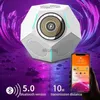 Carregadores sem fio 15W Carregador sem fio Night Light Bluetooth Speaker Built-in 1200mAh Bateria para 12 13 14 15 Pro Max YQ240105