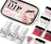 Nail Glitter 10st Dopping Powder Set French White Nude Pink Dip Pigment för manikyrkonstdekorationer Tillbehör9050468