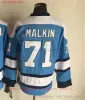 영화 CCM 빈티지 아이스 하키 71 Evgeni Malkin Jerseys 77 Paul Coffey 7 Joe Mullen 남자 자수 유니폼 화이트 블랙 옐로우 블루