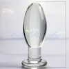 Stor 45 mm Crystal Butt Plug Vagina Ball Glass Anal Bead Vuxen Sexleksaker för kvinnor Män Gay Masturbator 240105