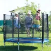 3,06 m/1,83 m/2,44 m trampolinhöljet Net Staket Ersättning Hållbart säkerhetsnätnätdräkt Fitiness Tillbehör 6/8/10 fot 240104