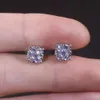 Su205 – boucles d'oreilles en diamant Si naturel 1ct, bijoux en or massif 9k 10k 14k 18k, vente en gros d'usine, véritable grappe