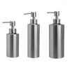 Liquid Soap Dispenser Stainless Steel Hand Wash Portable Anti-rust Replacement Reusable Bathroom Sink Bottle Container 20 5x5 5cm