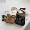 JOZY Vintage Shoulder Crossbody Bags for Ladies PU Leather Women's Trend Fashion Handbag Clutch Brown Luxury Designer 240104