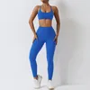 T-shirt Yoga Set 2-Siece Dams Gym Ubrania Push Up Up Filding Leggingi Fiess Shorts Sports Bra Trening Tracksuit Sportswear