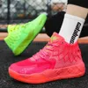 Lamelo Ball Mb.01 Mb.02 Rick Morty Lo Imbalance Pink Kids Basketball Shoes For Sale Buzz City Grade School Sport Shoe Trainner Sneakers Size 35-46