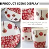 Disposable Dinnerware 40pcs Christmas Paper Plates Xmas Dish Fruit Plate Beverage Cup