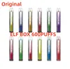 ELF Box 600 Puff Crystal E Cigaretter 2 ml Förfylld POD 450mAh Batteri 0% 2% 3% 5% 10 smaker Disponibla Vape Pen Puffs 600 Källstillverkare Skatter ingår