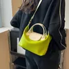 Borsa a tracolla con gnocchi di moda a contrasto per le donne Borse a tracolla di alta qualità Borse a mano nere marroni verdi 240104