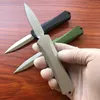 Nuevo Mini cuchillo de bolsillo automático de estilo italiano de EE. UU., doble acción, hoja D2, mango de aluminio de aviación, autodefensa, caza, cuchillos de rescate automático UT85 UT88 9000 5370