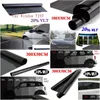 Autozonnescherm 300X50 Cm Vlt Zwarte Filmrol Tint Venster Autoglas Zomerhuis Sunsn Uv-zelfklevende Stickers1 Drop Delivery Automobiles Mo Dhbq5