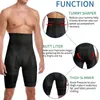 Homens barriga controle shorts cintura alta emagrecimento shapewear abdômen barriga plana corpo shaper perna roupa interior compressão briefs boxer 3xl 240104