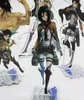 Keychains anime Figurattack på Titan dubbelsidig akrylstativ Modellplatta Shingeki ingen kyojin skrivbordsdekor stående skylt för Frie3912353