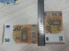 Copy Money Actual 1:2 Size Party Supplies Fake Banknote 10 20 50 100 200 500 Euros Realistic Toy Bar Props Currency Movie Mo Vlljs