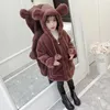 Jassen Herfst Winter Kinderen Peuter Meisjes Warme Dikke Met Bont Capuchon Kinderen Parka Bovenkleding Jassen Baby Meisje Overjas 2-13Years