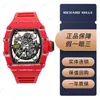 Richardmiler Mens Swiss Luxury Watches Mechanical Hevisches Mille Mens Collection RM 3502 NTPT Red Magic Limited Edition Mens Fashion Leisure Sports Mech Edoe Q