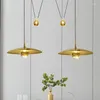 Подвесные светильники, хромированные, золотые, регулируемые по высоте, для гостиной, столовой, светодиодного светильника для декора дома