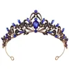 Copricapo da sposa Tiara da sposa Corona piena di strass Antiscivolo Tondo liscio per spettacoli teatrali Ballo scolastico