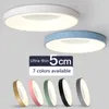 Tavan Işıkları Yuvarlak LED Işık Modern Macarons Renkli Avize Yatak Odası Lamba Ev Aletleri Çocuk Odası Luminaires