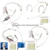 Microphones Beige Double Earhook Headset Mic 35Mm 3 Pin 4 Xlr Plug Headworn Microphone Portable O Video 221115 Drop Delivery Dhayp