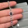 Deslumbrante pulsera de ópalo de plata para uso diario, pulsera de ópalo Natural teñida de 5mm x 7mm, mantiene el brillo, 3 capas, joyería chapada en oro de 18K