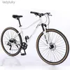 Cyklar 700C City Travel Bike For Adults Aluminium Alloy Gravel Bicycle 8 Speed ​​Frame Chock Absorbering Fork Cykling Gratis fraktl240105