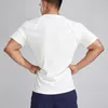 2024ニューフィットネストレーニングTシャツメンズレジャーTシャツジムフィットネススリミングTシャツトップランニングスポーツTシャツ半袖シャツ240105