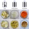 Multifunctional Vegetable Cutter Slicer Roller Vegetable Chopper Round Slicer Potato Carrot Stainless Steel Shredder Kitchen Too 240104