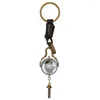 Tafelklokken Vintage Tiny Cute Quartz Zakhorloge met sleutelhanger Kerstcadeaus voor kinderen Mannen Vrouwen Retro antieke hangerklok