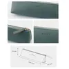 Sunny Series Pu Leather Pen Pencil Bag Simple Triangular Shape Vintage Color Case Storage Pouch for PenS Stationery School A6751 240105