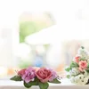 Dekoracyjne kwiaty symulowane wieńce uchwytu kwiatowego mini pierścienie na filary wiosenna girland sztuczna róża