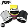 JOF 300M 500M 1000M 8 Strängar 4 Strängar 18-88lb PE flätad fisketråd Multifilament Super Strong Fishing Line Japan Multicolor 240104