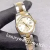 Classico con scatola Orologi da donna di lusso Calendario con diamanti Zaffiro 179173 26mm Orologio meccanico classico con quadrante bianco e cinturino in acciaio inossidabile