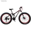 Bisikletler 27 Hızlı Bisiklet Dağ Kar Bisiklet Çapraz Bisiklet Disk Fatbike 26 İnç Snowmobile 4.0 Yağ Tire Bisiklet Çift Şok Emiciler MTBL240105