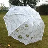 Parapluies Blanc Transparent pliant parapluie pluie femmes imperméable en plastique clair dentelle mariage Parasol femmes 8 côtes activité parapluies YQ240105