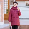 Gabardinas para mujer, chaquetas de algodón de invierno, ropa de talla grande, Parkas largas, abrigo femenino cálido con capucha delgada