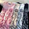 Men's T-Shirts Goth Streetwear Trendy Tees Man Women Oversized Loose Animation Printing Graphic T Shirts Vintage Harajuku Couple Y2k Tops T240105