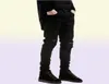 2021 Men039s Jeans uomo nero skinny strappato Stretch Slim hip hop swag denim pantaloni da motociclista Jogger8556057